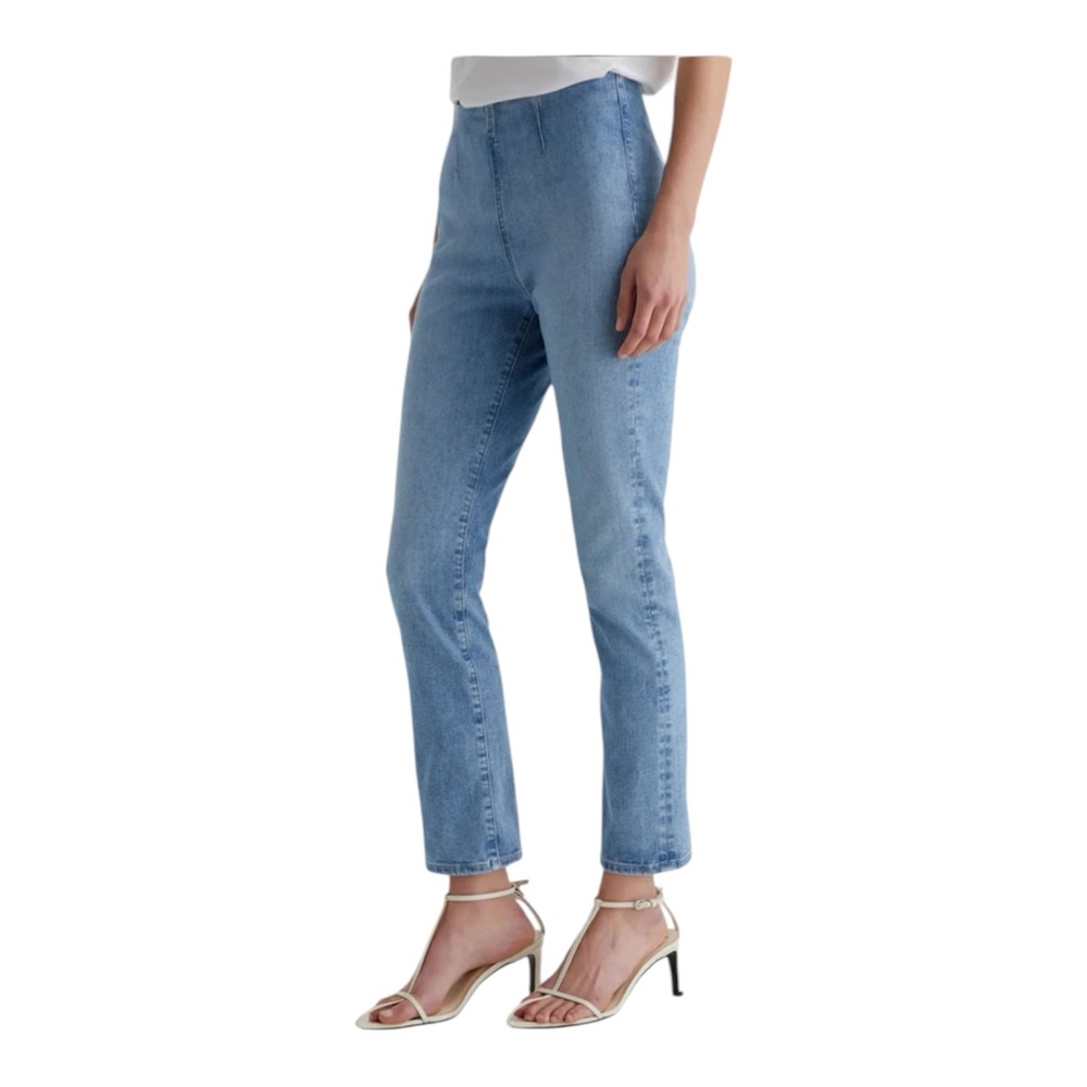 Ag Adriano Goldschmied Light Blue Cropped Ankle Jeans